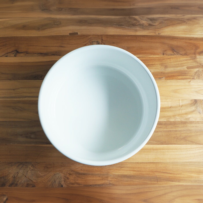 野田琺瑯　新　丸型洗い桶　ホワイト　8L