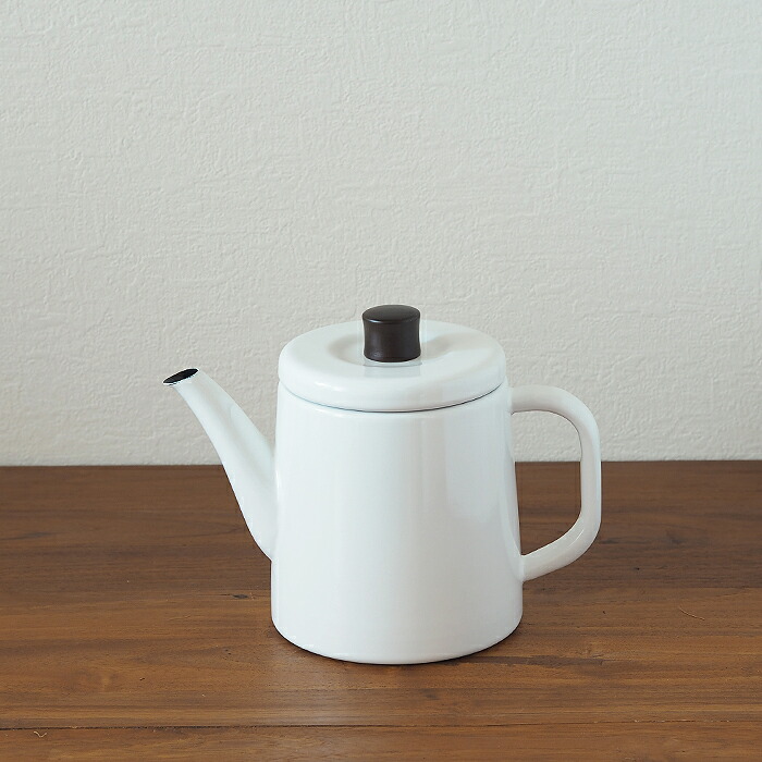 野田琺瑯　ポトル　白