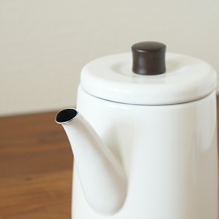 野田琺瑯　ポトル　白