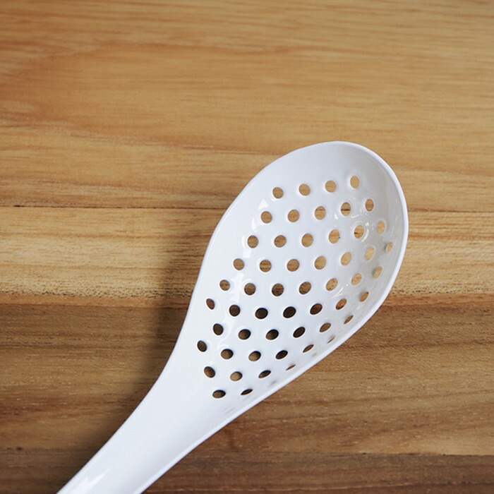 野田琺瑯　琺瑯穴あきレンゲスプーン