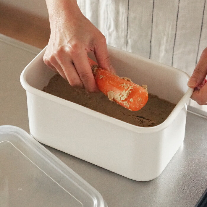 野田琺瑯　ホワイトシリーズ　ぬか漬け美人