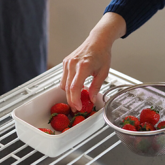 野田琺瑯　ホワイトシリーズ　レクタングル深型　M