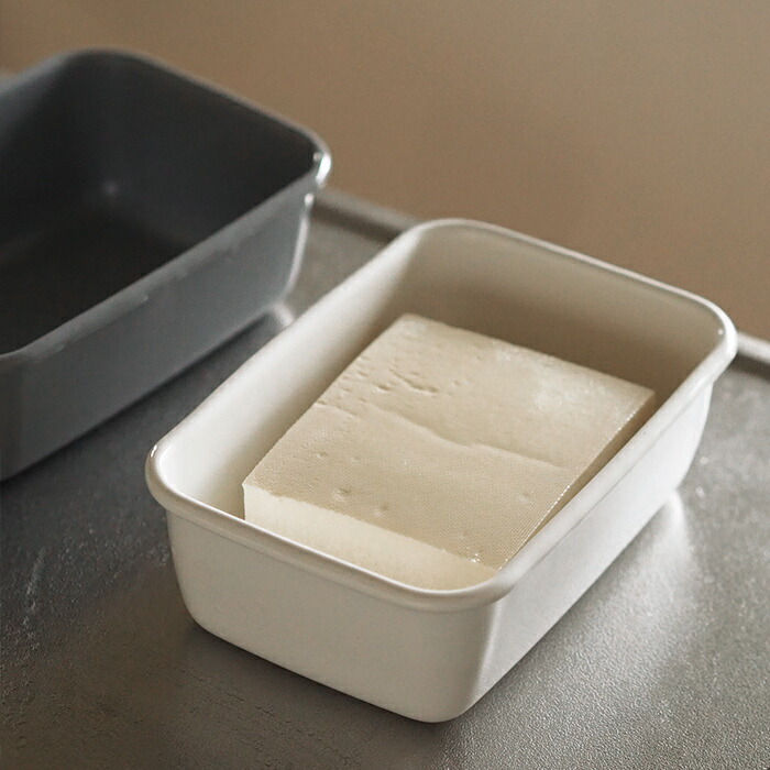 野田琺瑯　ホワイトシリーズ　レクタングル深型　M