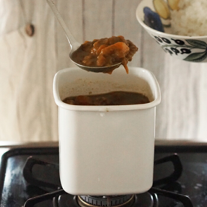 野田琺瑯　ホワイトシリーズ　スクウェア　L