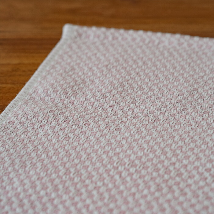 【プロキッチン別注】フコカ　キッチンクロス　ピンク　大判サイズ　46×70cm　/　Fucoca.