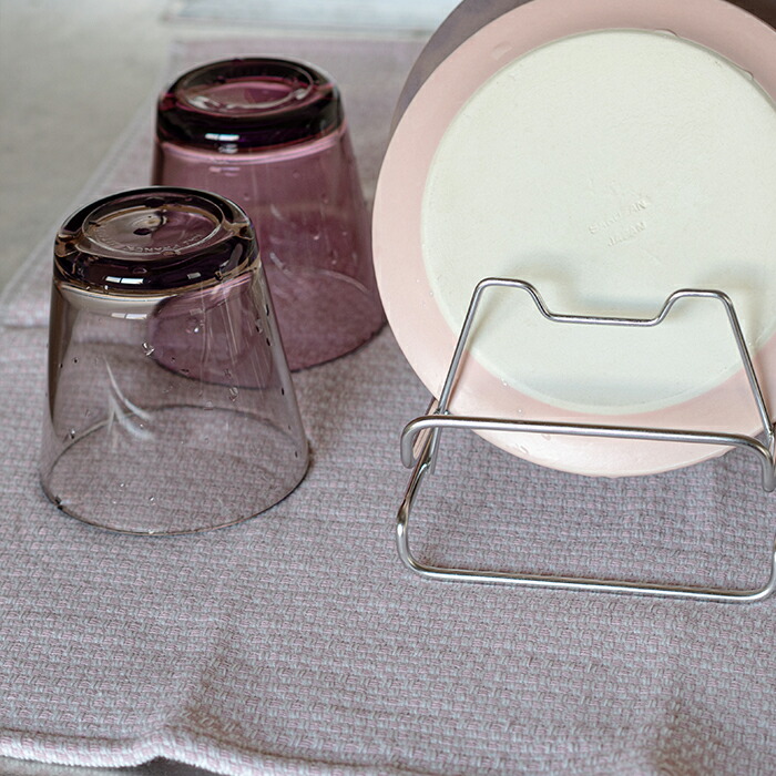 ■【送料無料】【2枚セット】【プロキッチン別注】フコカ　キッチンクロス　ピンク　ハーフサイズ　34×46cm　/　Fucoca.