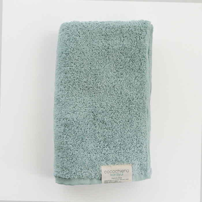 ココチエナ　カラユイ　スリムバスタオル　ブルーグリーン　34×120cm　/　cocochiena