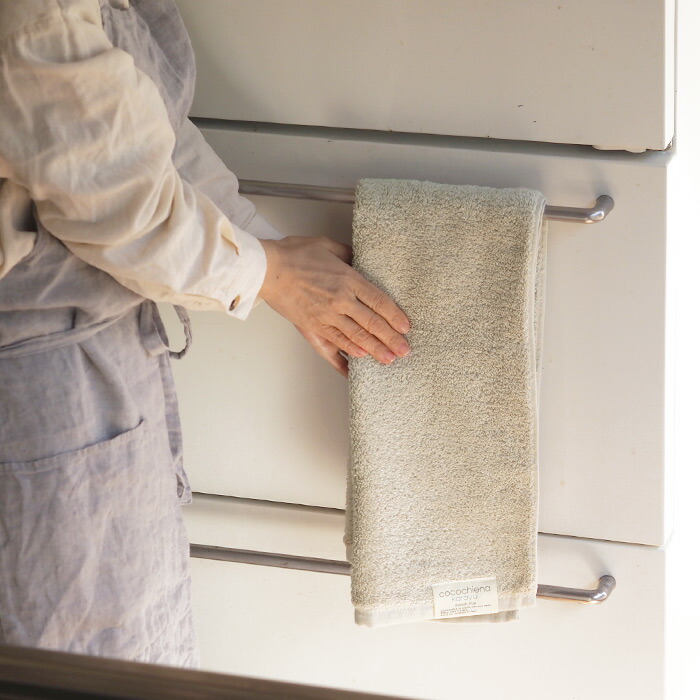 ココチエナ　カラユイ　フェイスタオル　ベージュ　34×80cm　/　cocochiena