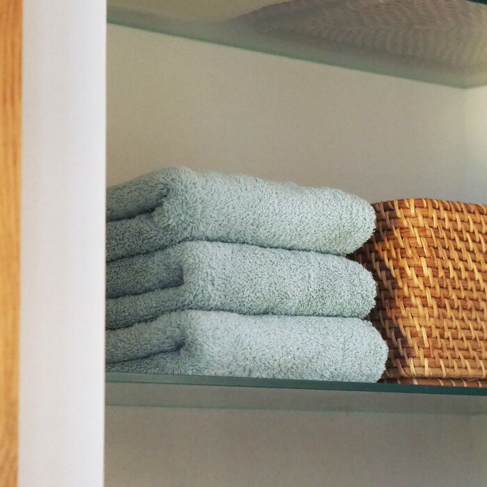 ココチエナ　カラユイ　フェイスタオル　ブルーグリーン　34×80cm　/　cocochiena