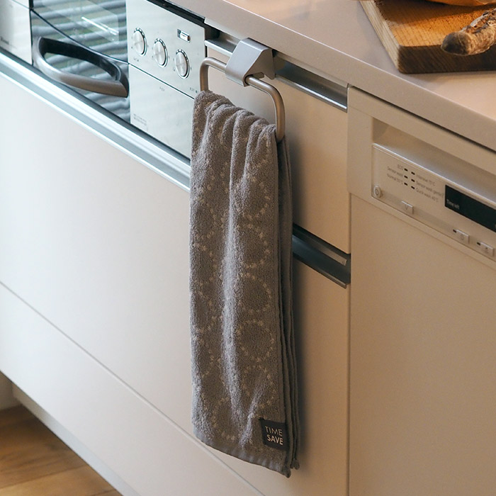 【取扱終了1212】タイムセーブ　ルンド　フェイスタオル　グレー　/　TIMESAVE　※