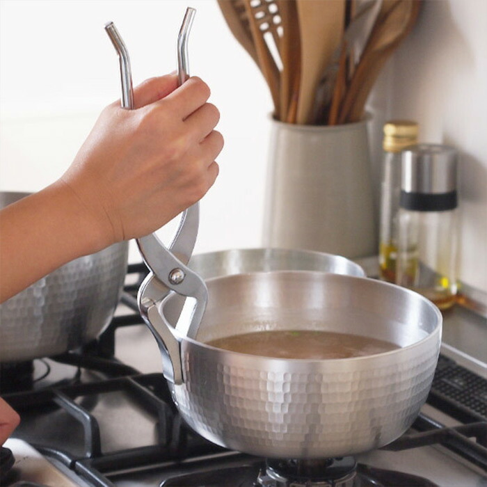 【訳あり】中尾アルミ製作所　ヤットコ鍋　18cm