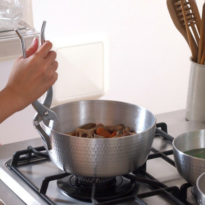 【訳あり】中尾アルミ製作所　ヤットコ鍋　21cm