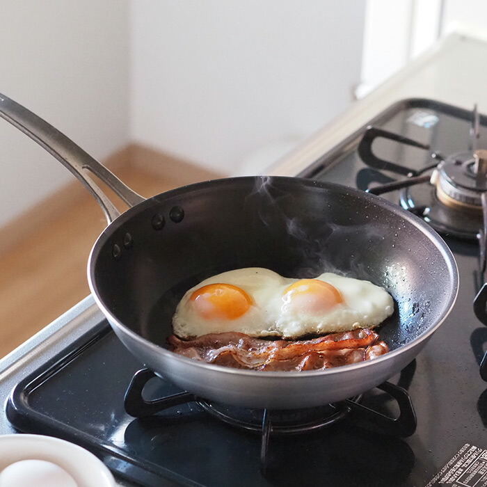 中尾アルミ製作所　シルクフライパン　浅型（新ステンキャスト）　24cm