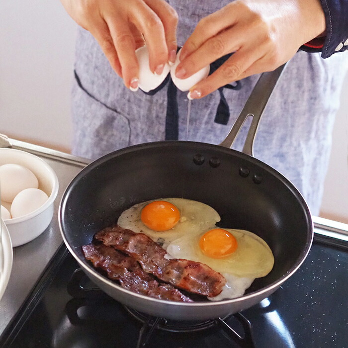 中尾アルミ製作所　シルクフライパン　浅型（新ステンキャスト）　24cm