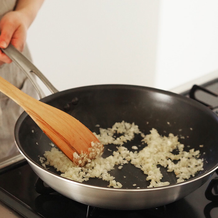 中尾アルミ製作所　シルクフライパン　浅型（新ステンキャスト）　30cm