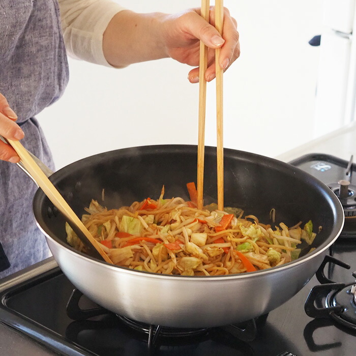 中尾アルミ製作所　シルクフライパン　深型（新ステンキャスト）　30cm