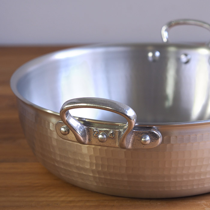 中尾アルミ製作所　N-39　打出浅鍋（揚鍋）24cm