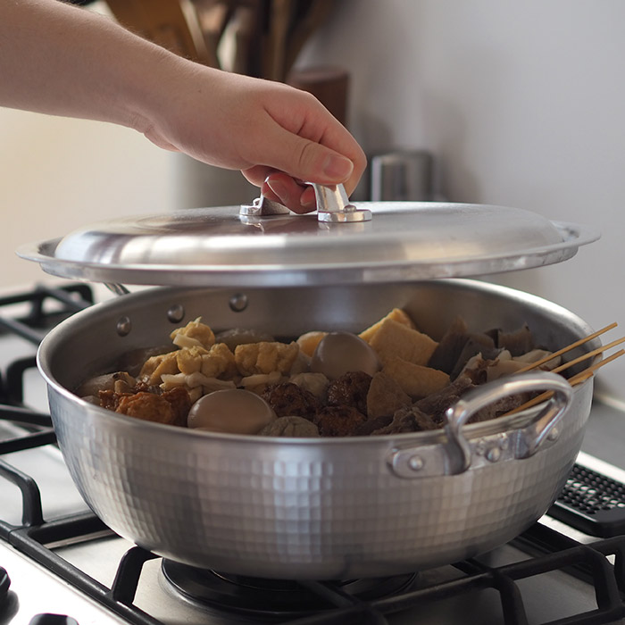 中尾アルミ製作所　打出浅鍋（揚鍋）用フタ　30cm