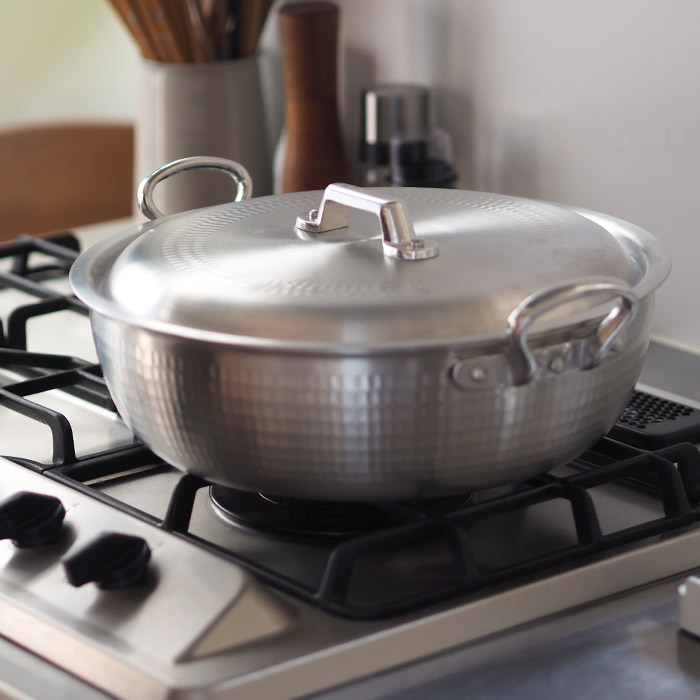 中尾アルミ製作所　打出浅鍋（揚鍋）用フタ　30cm