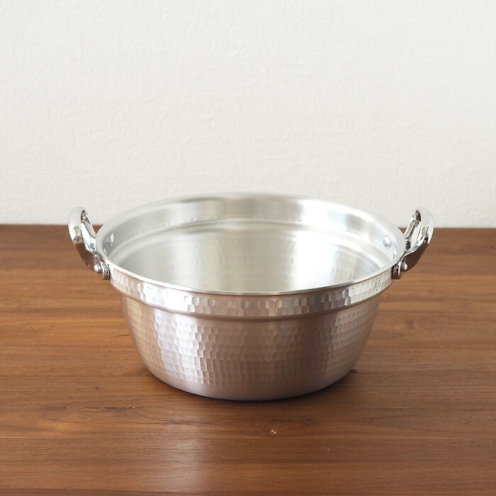 中尾アルミ製作所　厚板打出料理鍋　24cm