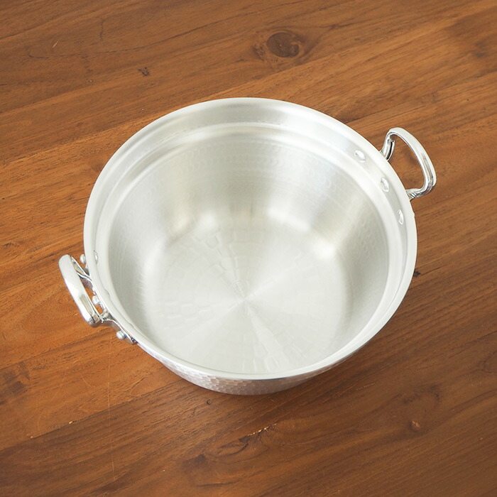 【訳あり】中尾アルミ製作所　N-38　打出料理鍋　24cm