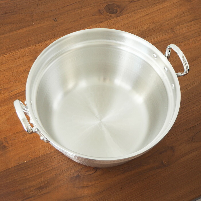 中尾アルミ製作所　厚板打出料理鍋　27cm