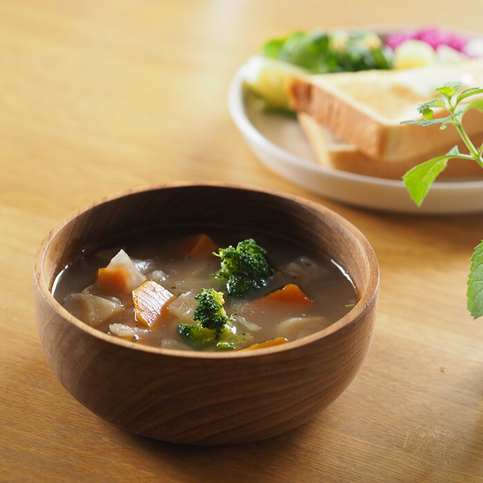 日曜雑貨　サラダボウル　チーク　/　SUNDAY SUPPLIES