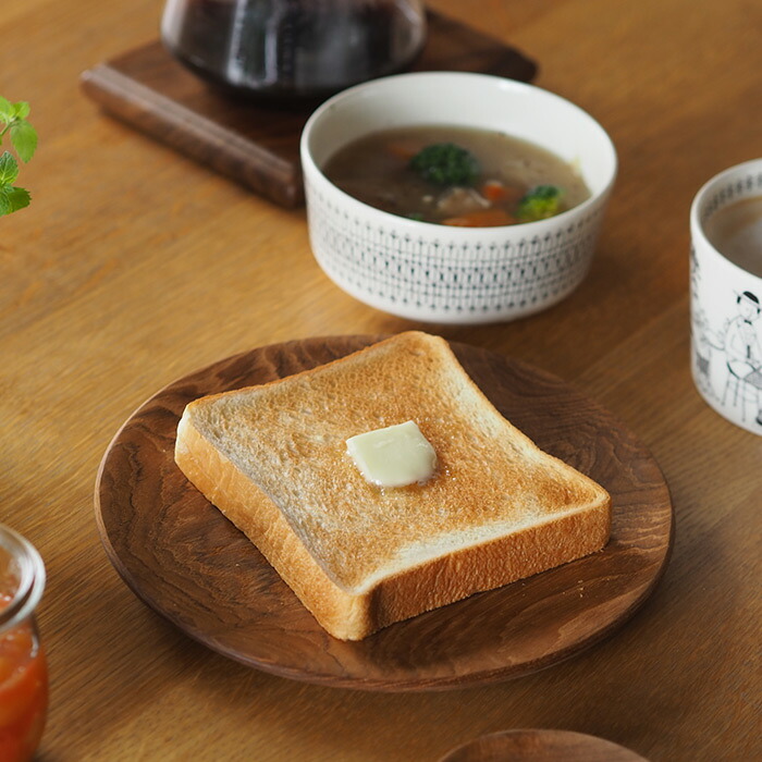 日曜雑貨　プレート ラウンドM　チーク　/　SUNDAY SUPPLIES