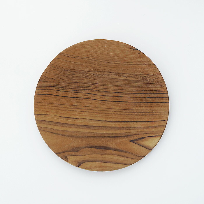 日曜雑貨　プレート ラウンドL　チーク　/　SUNDAY SUPPLIES