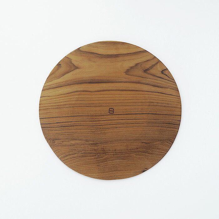 日曜雑貨　プレート ラウンドL　チーク　/　SUNDAY SUPPLIES