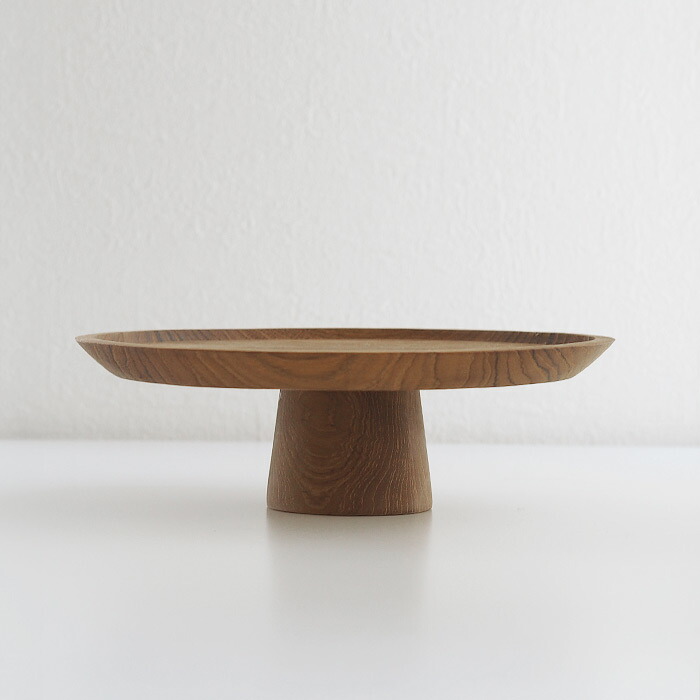 日曜雑貨　ケーキスタンドM　チーク　/　SUNDAY SUPPLIES