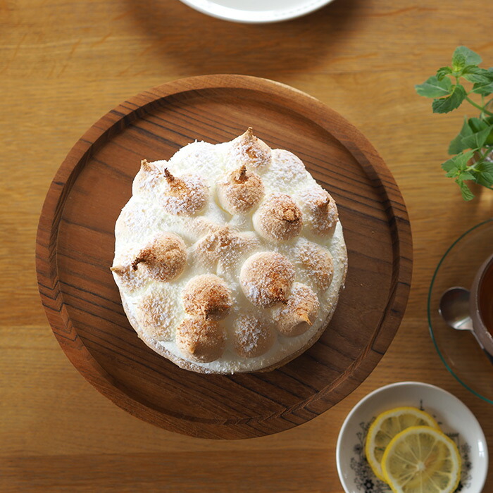 日曜雑貨　ケーキスタンドM　チーク　/　SUNDAY SUPPLIES