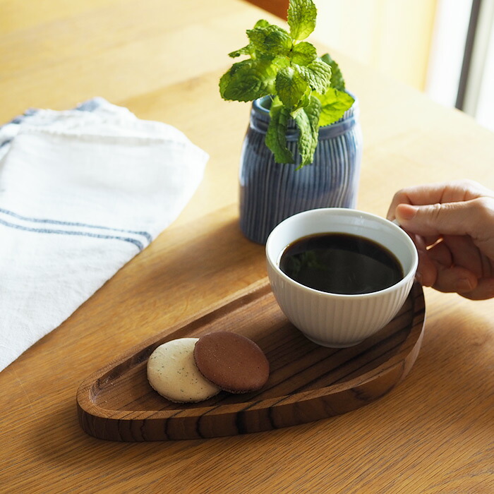 日曜雑貨　トライアングルトレー　Ｓ　チーク　/　SUNDAY SUPPLIES　