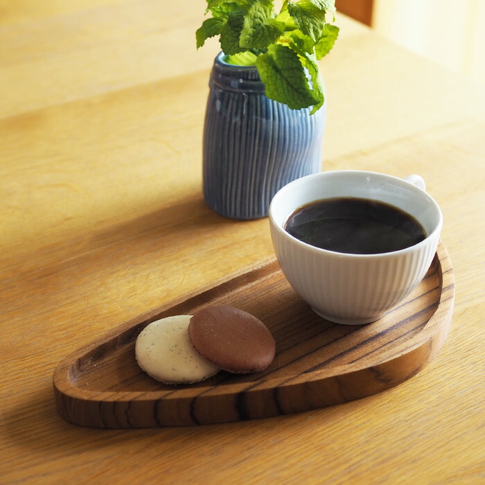 日曜雑貨　トライアングルトレー　Ｓ　チーク　/　SUNDAY SUPPLIES　