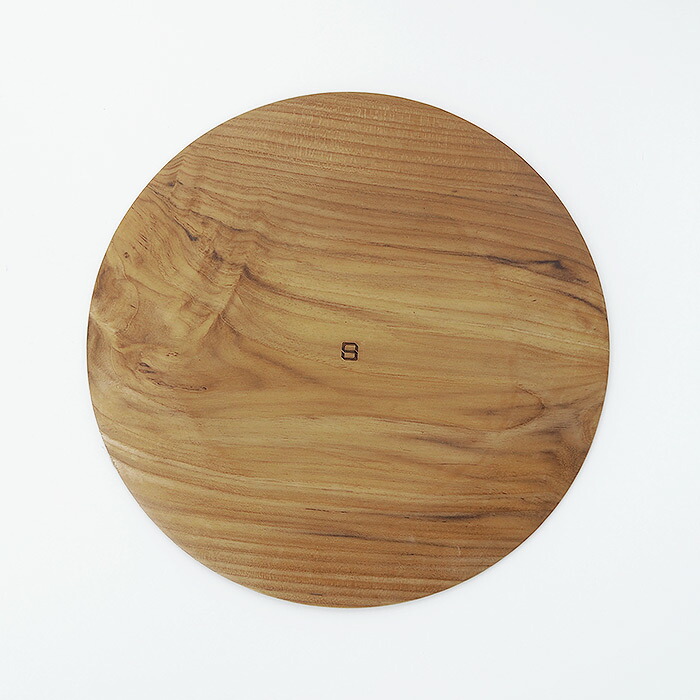 日曜雑貨　プレート ラウンドLL　チーク　/　SUNDAY SUPPLIES