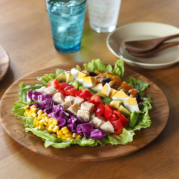 日曜雑貨　プレート ラウンドLL　チーク　/　SUNDAY SUPPLIES