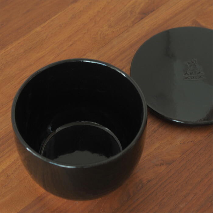 かもしか道具店　陶の飯びつ　ふつう　黒