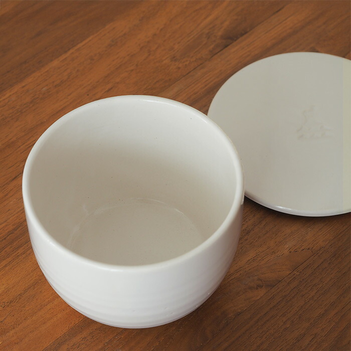 かもしか道具店　陶の飯びつ　ふつう　白