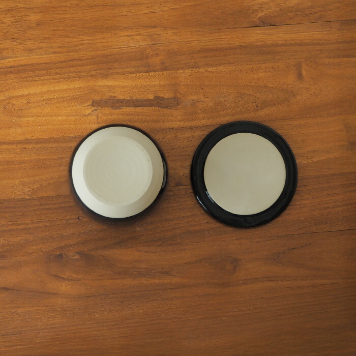 かもしか道具店　陶の飯びつ　こぶり　黒