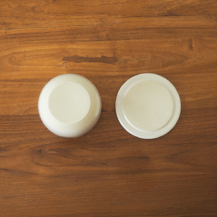 かもしか道具店　陶の飯びつ　こぶり　白