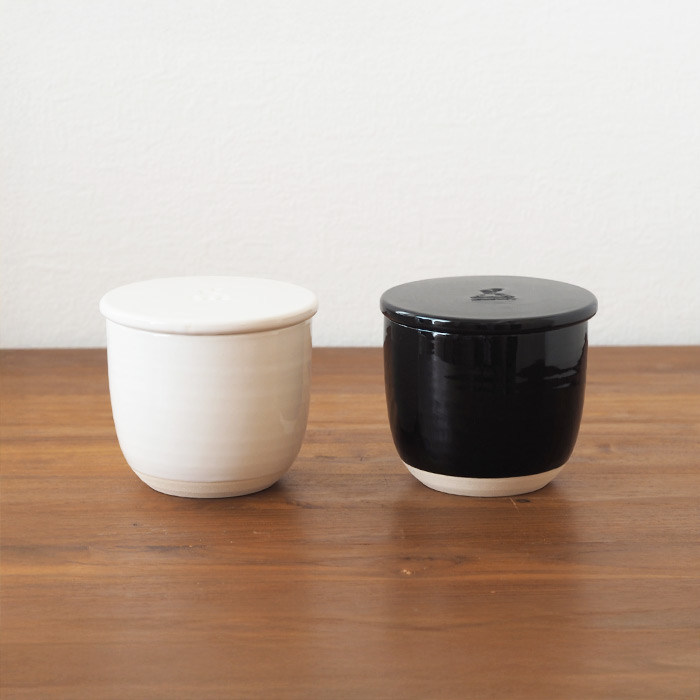 かもしか道具店　陶の飯びつ　こぶり　黒