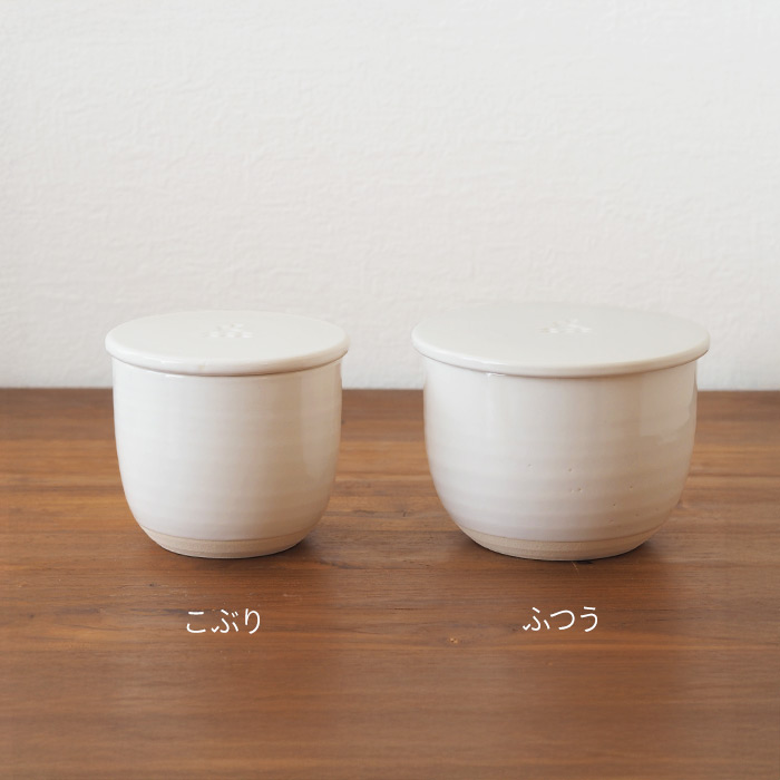 かもしか道具店　陶の飯びつ　ふつう　白