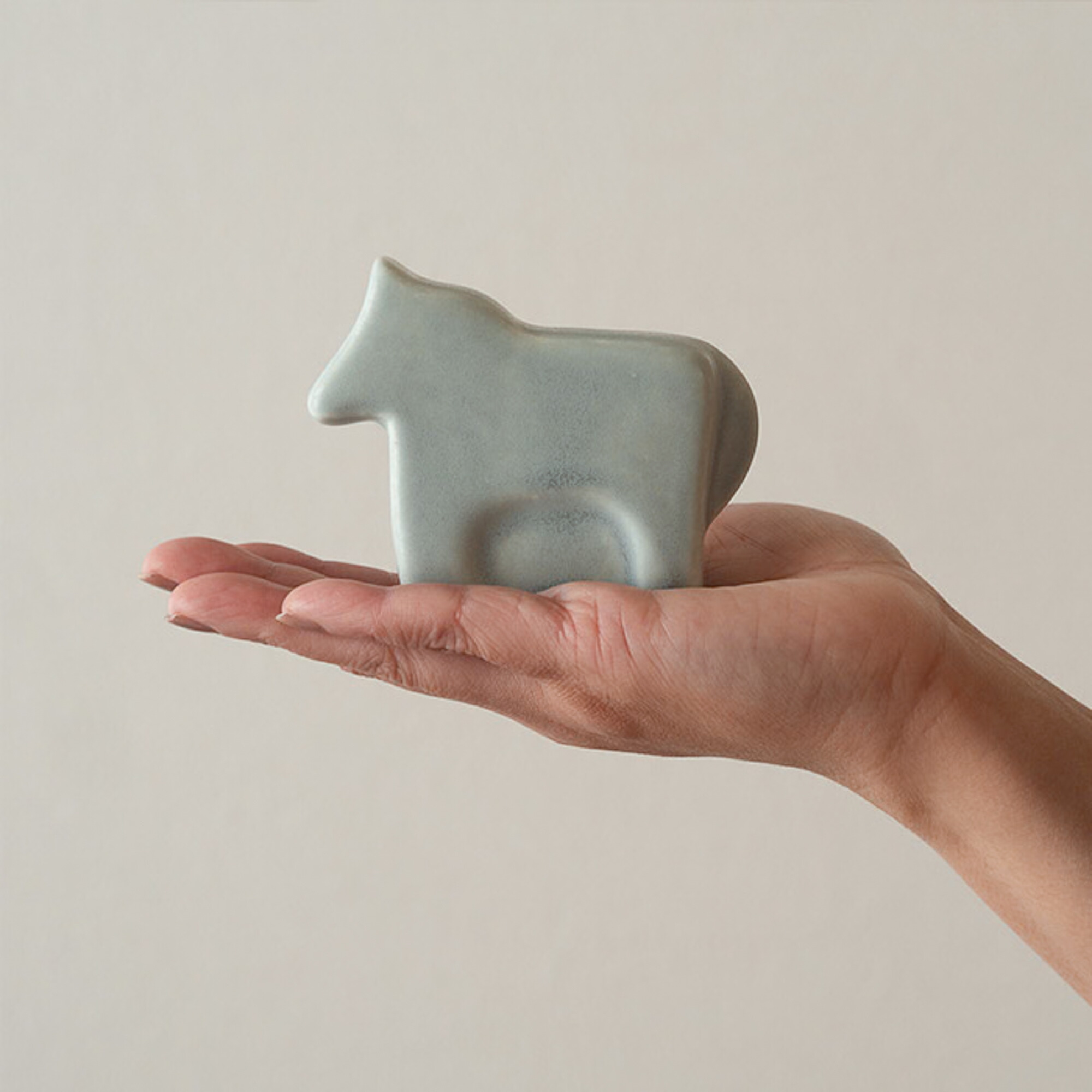 かもしか道具店　馬　ブルーグレー