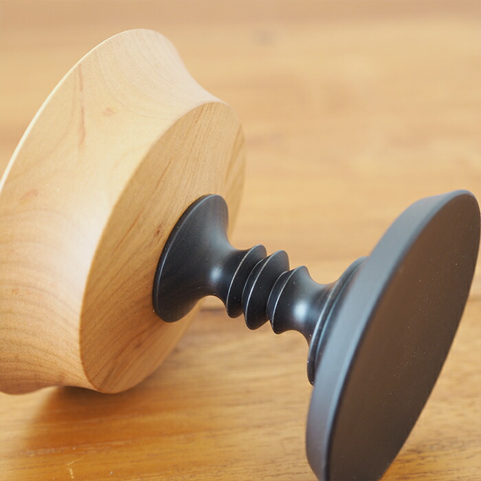 オシオクラフト　キャンドルスタンド　M　黒染め　桜　/　osio craft