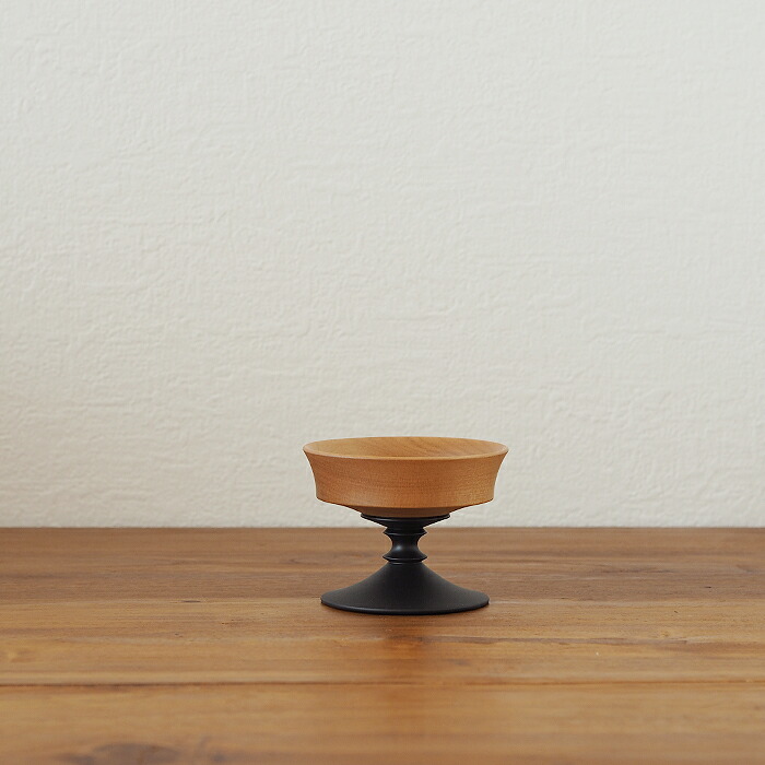 オシオクラフト　キャンドルスタンド　S　黒染め　桜　/　osio craft