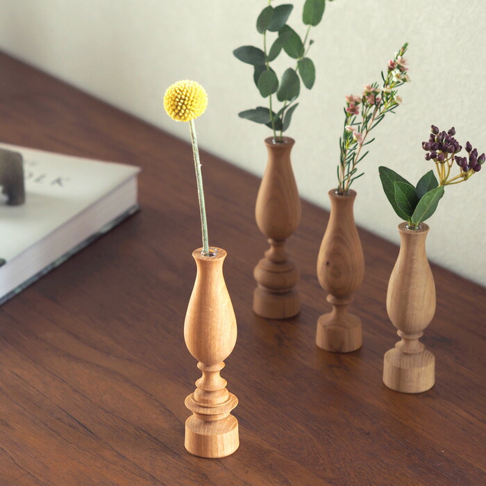 オシオクラフト　フラワーベース　M　楢　/　osio craft