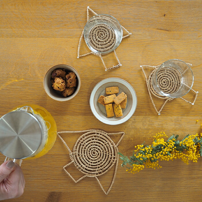 ピープルツリー　バードコースター＆ポットスタンドセット　/　People　Tree　