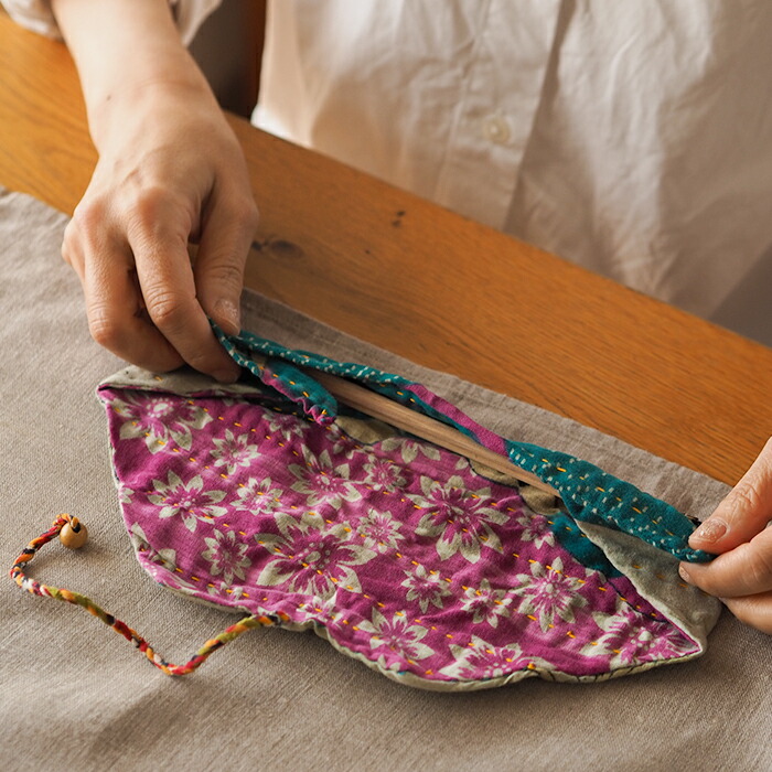 ピープルツリー　リサイクルサリー　マイ箸セット　/　People Tree　