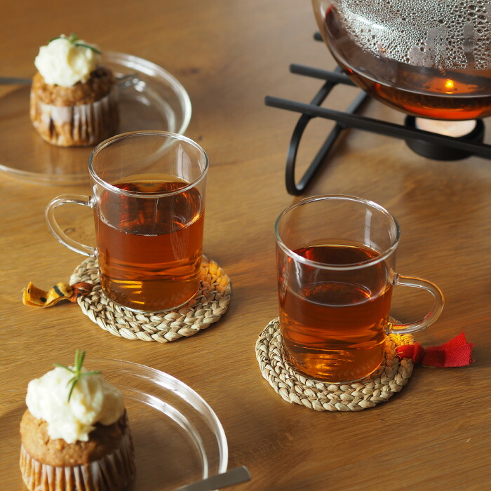 ピープルツリー　パティ草のコースター　5枚セット（リボン付き）　/　People　Tree　