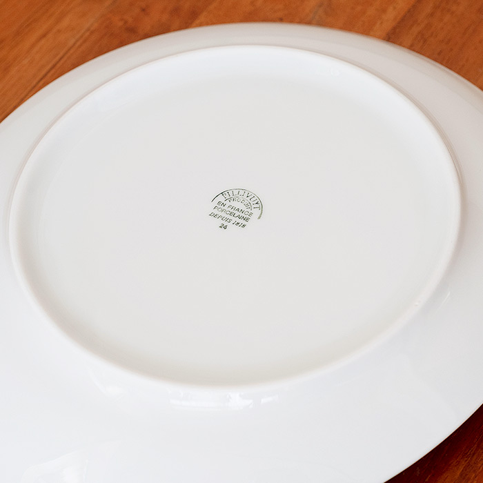 ピリヴィッツ　オーバルステーキプレート　23×20.5cm　P015　/　PILLIVUYT